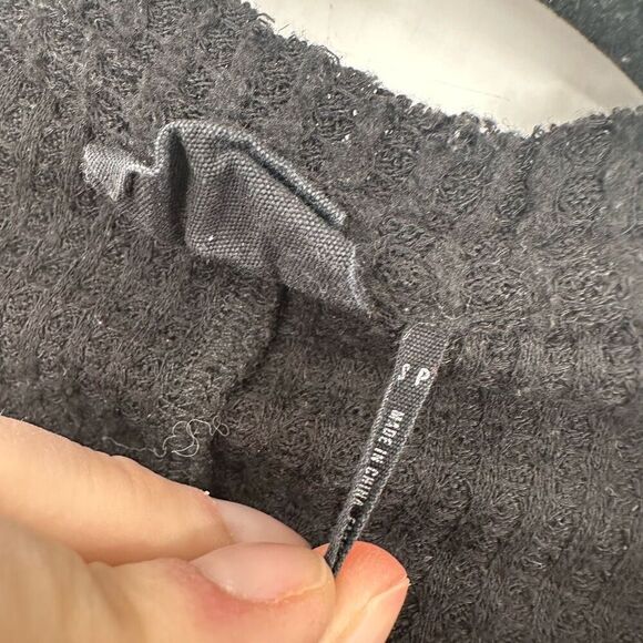 Urban Outfitters Out From Under Black Jojo Thermal Henley Shirt Size Small - Picture 6 of 12